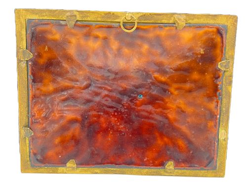 A LIMOGES ENAMEL PLAQUE ATTRIBUTED TO SAMSON 19TH CENTURY - ADDITIONAL PHOTO 2