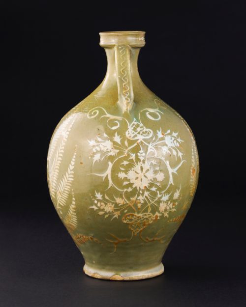 A LARGE SAFAVID CELADON POTTERY VASE PERSIA 17TH CENTURY - ADDITIONAL PHOTO 1