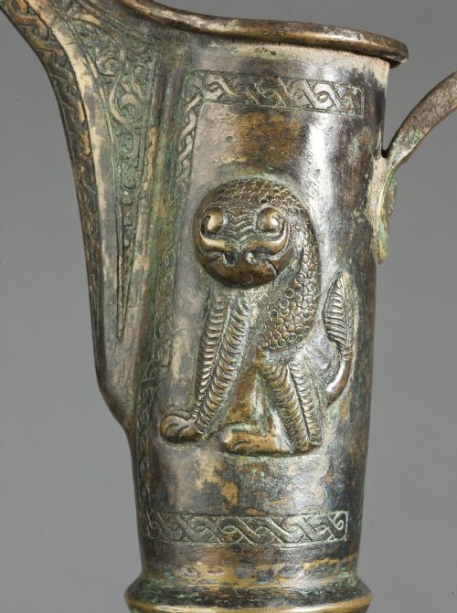 A KHORASAN SILVER AND COPPER INLAID BRONZE EWER PERSIA 12TH CENTURY - ADDITIONAL PHOTO 5