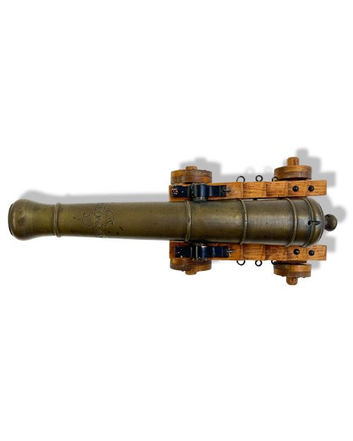 A SMALL FRENCH BRONZE SIGNAL CANNON INSCRIBED LE TONNANT 18TH 19TH CENTURY - ADDITIONAL PHOTO 4