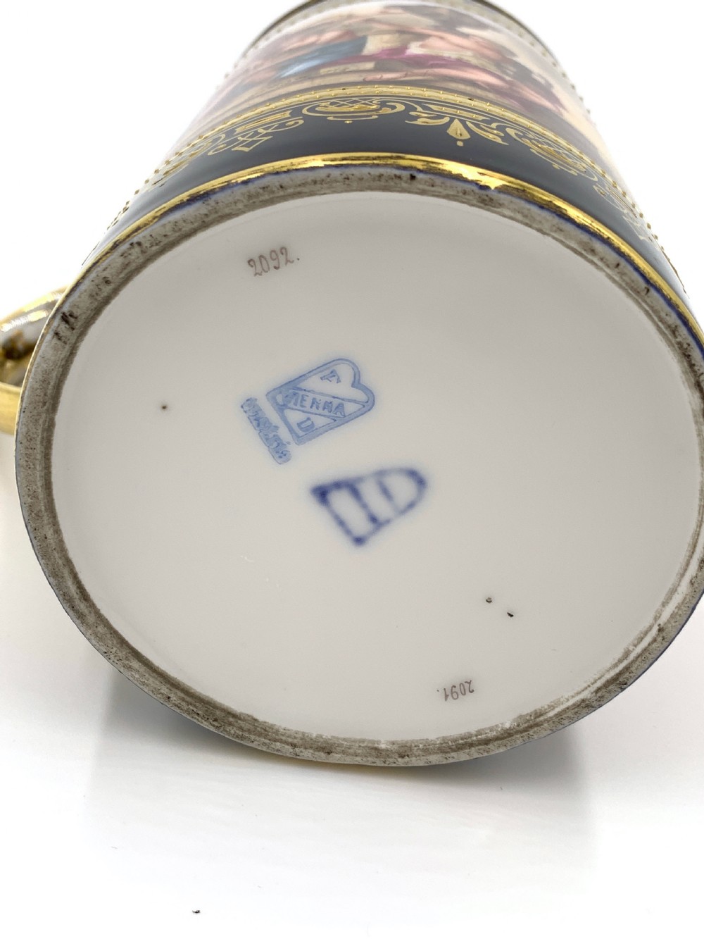 19th Century Blue Vienna Tankard With Lid View VI