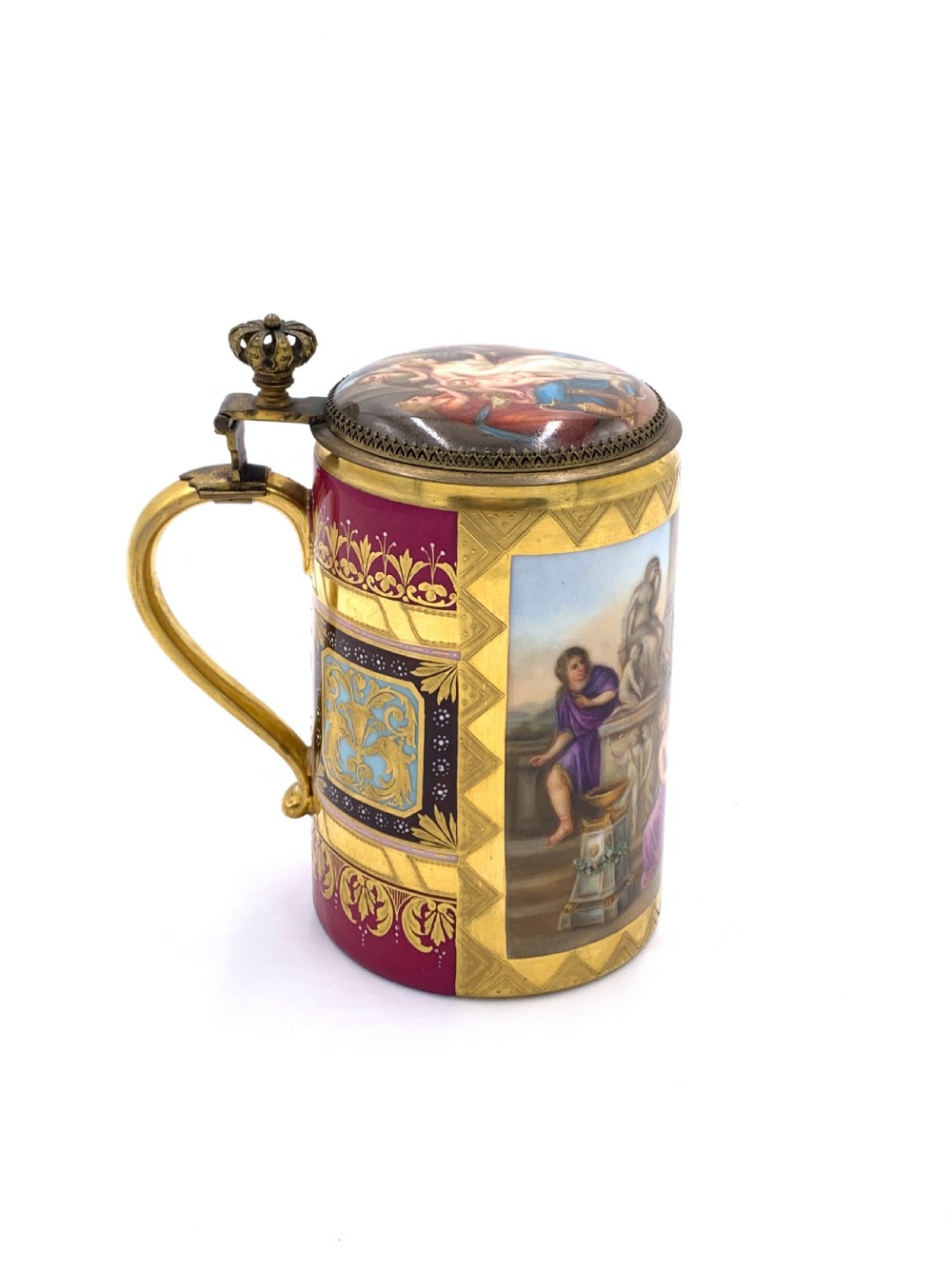 19th Century Royal Vienna Tankard With Lid View III