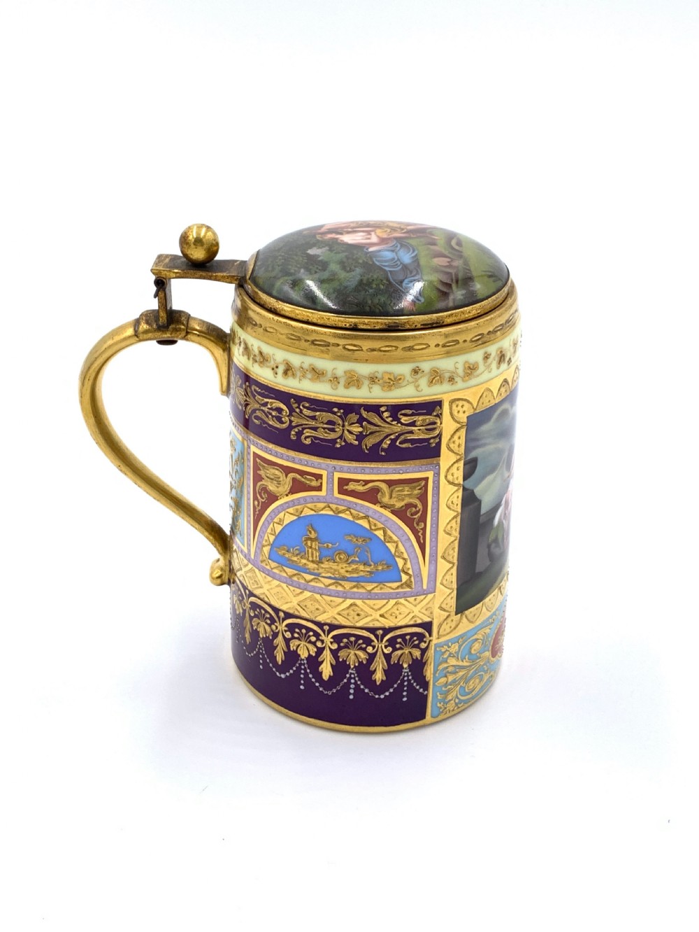 19th Century Royal Vienna Tankard With Lid View III
