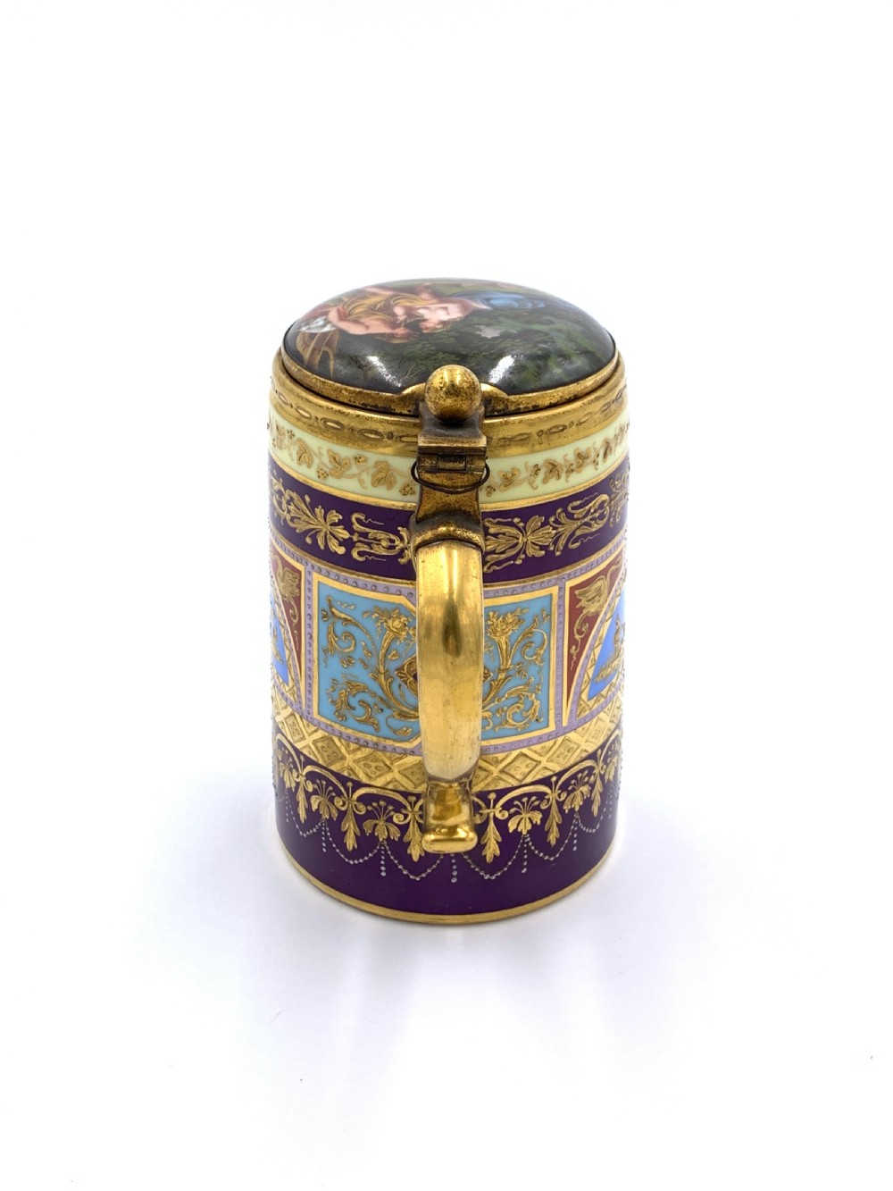 19th Century Royal Vienna Tankard With Lid View IV