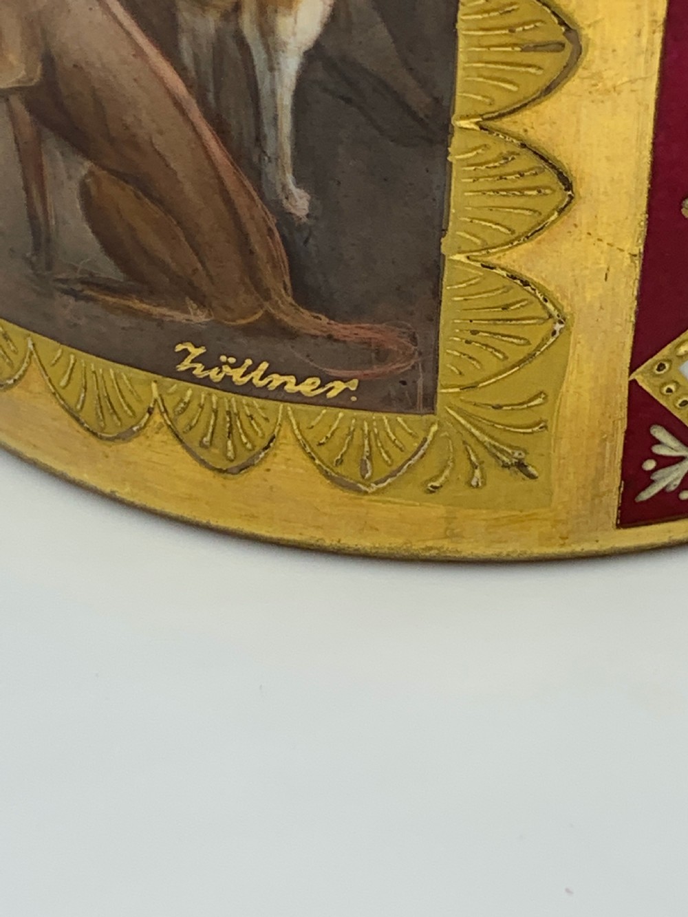 19th Century Signed Royal Vienna Tankard With Lid View VII