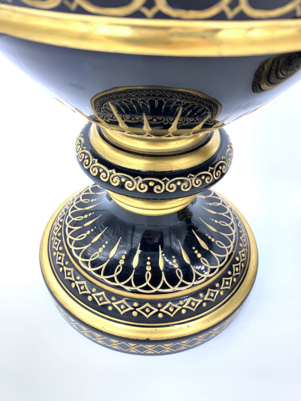 Opaline glass with floral design vases View III