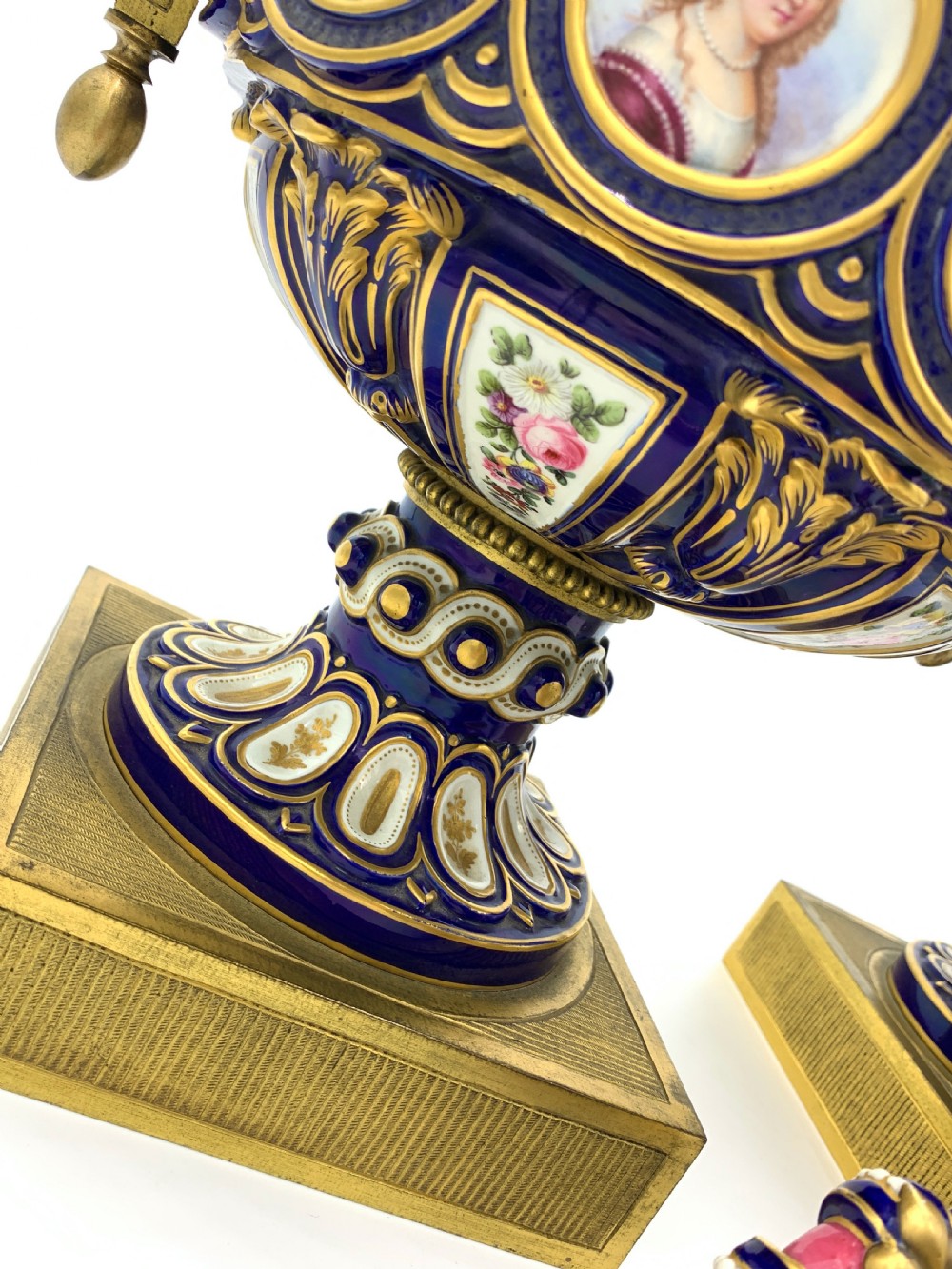 Fine 19th century pair of French Sevres Style Porcelain vases  View VII