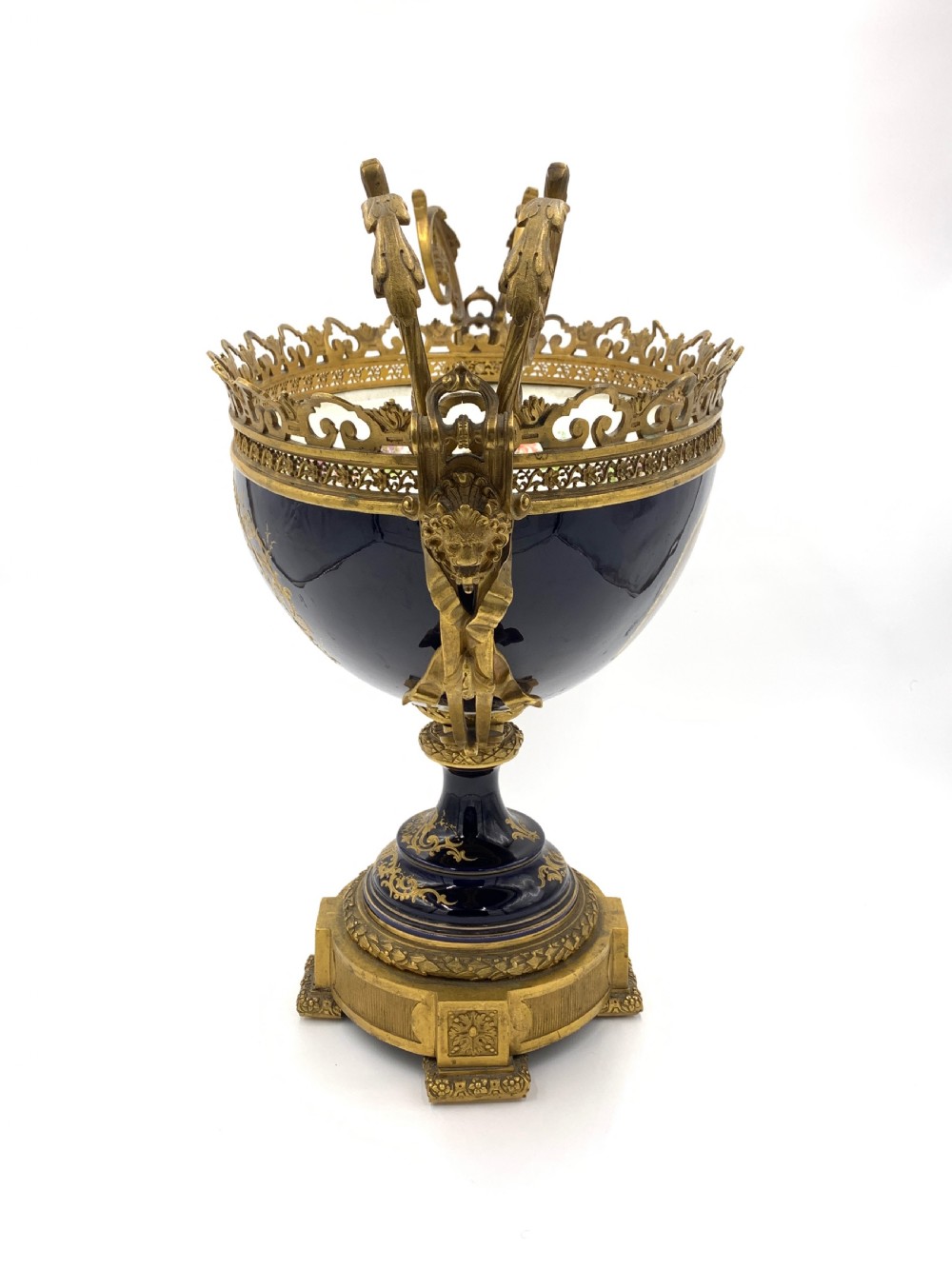 Massive Sevres Style Porcelain and Gilt Bronze Centrepiece  View II