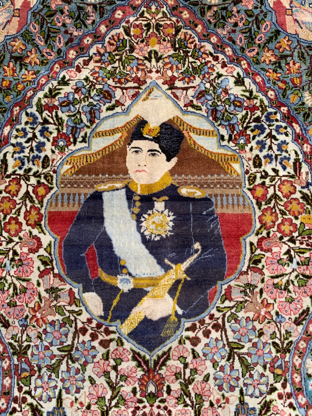 Antique TABRIZ Carpet depicting Ahmad shah  View VI