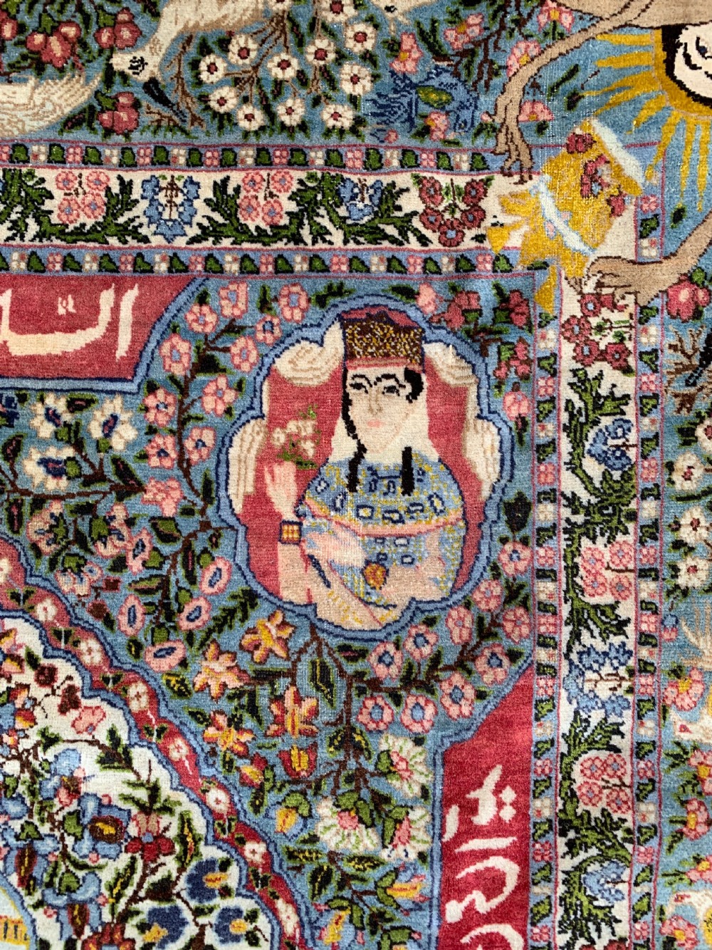 Antique TABRIZ Carpet depicting Ahmad shah  View VII