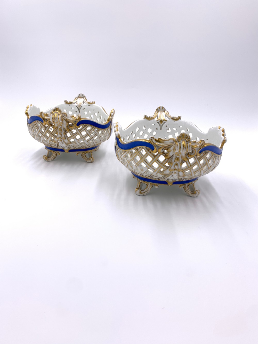 Marcolini Period Meissen Porcelain Open Work Fruit Basket  View II