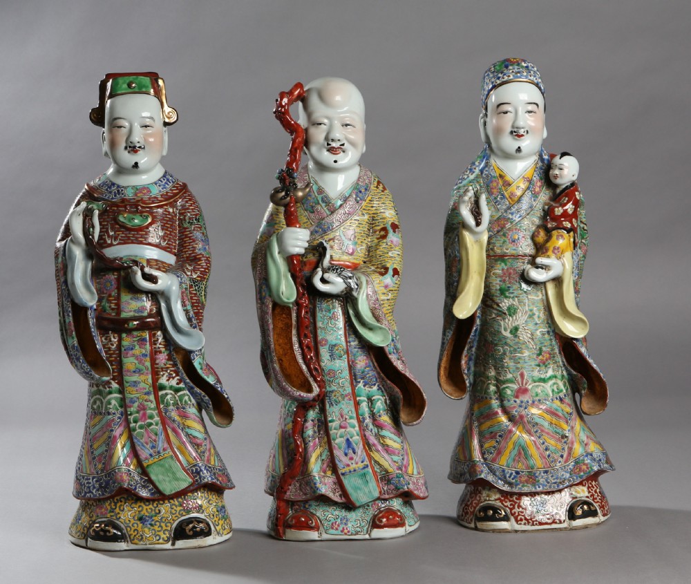 20th Century Three Stars enamelled set 