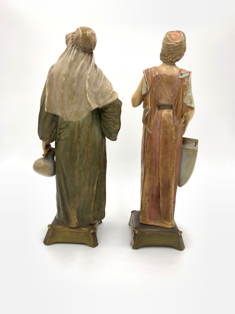 Pair of Royal Vienna Porcelain Figurines Man & Woman  View III