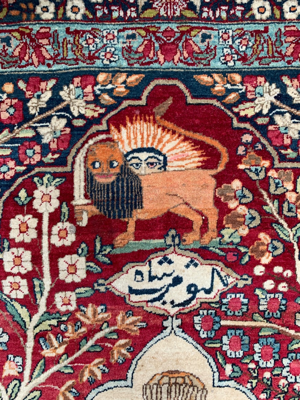 A FINE PICTORIAL KERMAN RAVER RUG, CIRCA 1910 View IV
