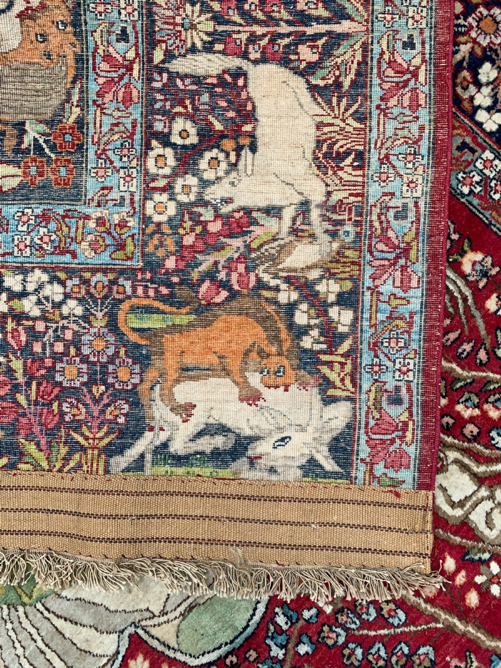 A FINE PICTORIAL KERMAN RAVER RUG, CIRCA 1910 View VI