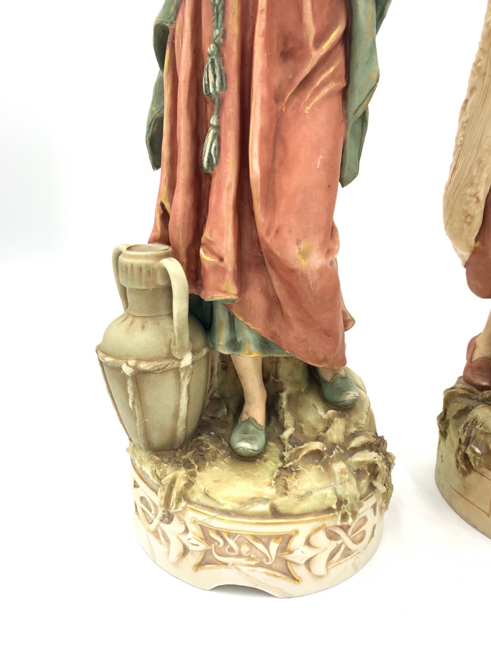 PAIR OF ROYAL DUX BOHEMIA PORCELAIN FIGURES OF AN EASTERN WATER BEARER AND HIS COMPANION  View VI