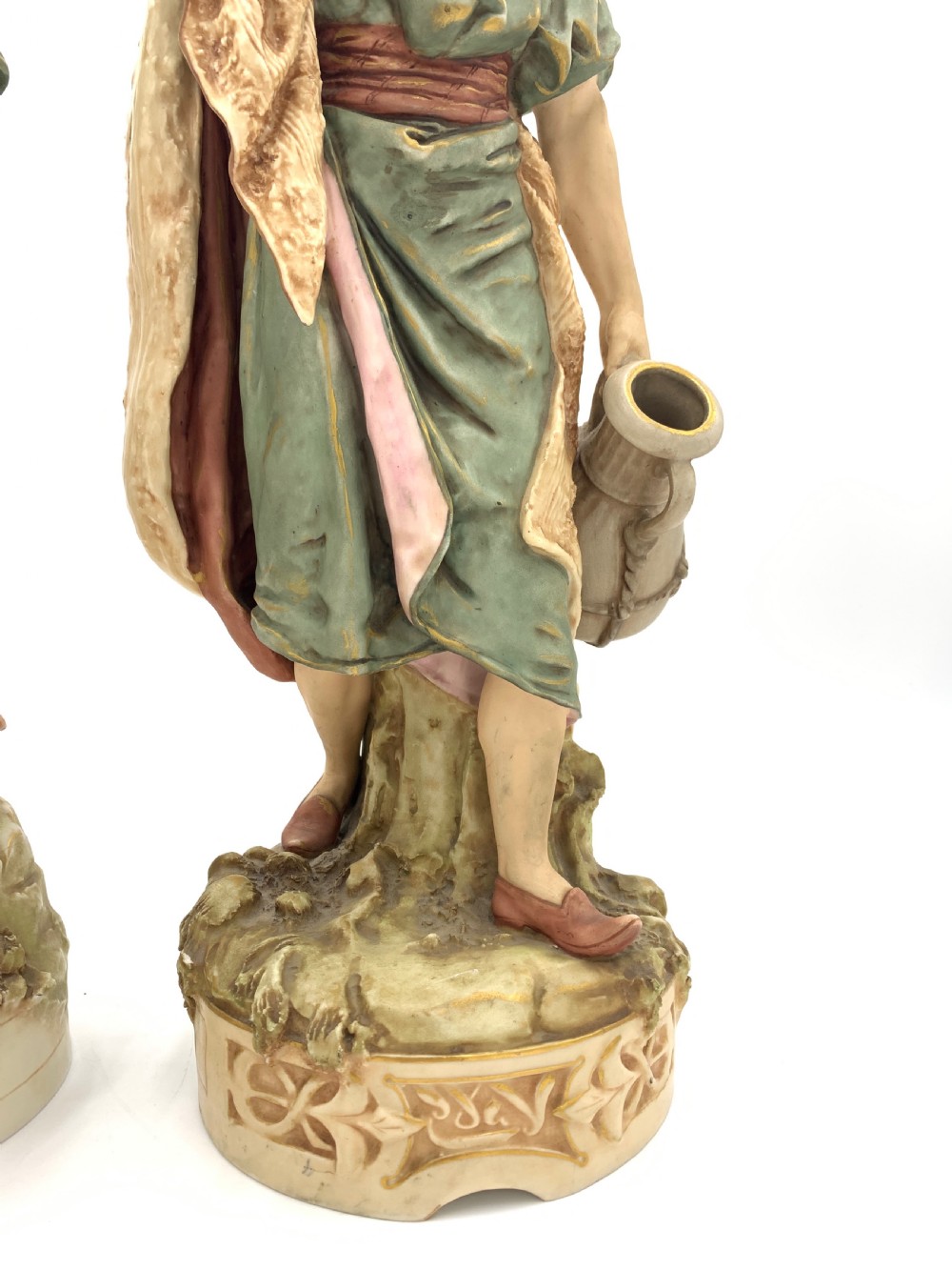 PAIR OF ROYAL DUX BOHEMIA PORCELAIN FIGURES OF AN EASTERN WATER BEARER AND HIS COMPANION  View VIII