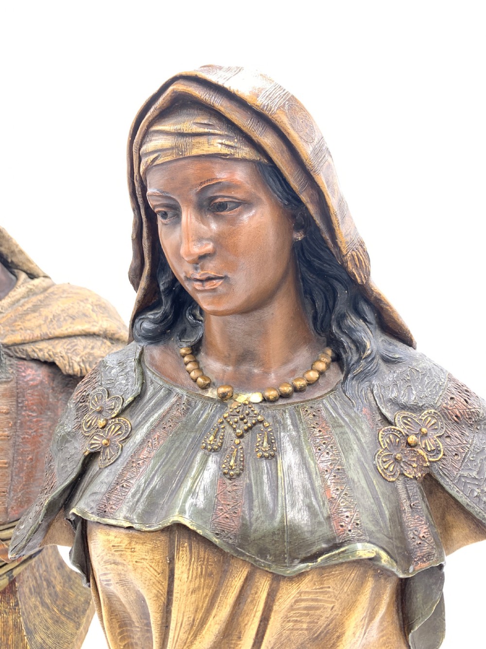 PAIR OF ANTIQUE ORIENTALIST TERRACOTTA BUSTS BY FRIEDRICH GOLDSCHEIDER  View V