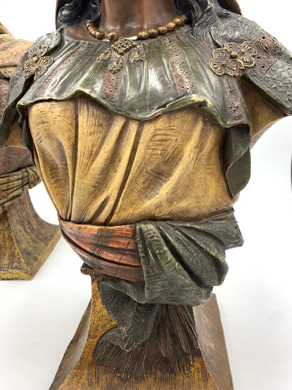PAIR OF ANTIQUE ORIENTALIST TERRACOTTA BUSTS BY FRIEDRICH GOLDSCHEIDER  View VII