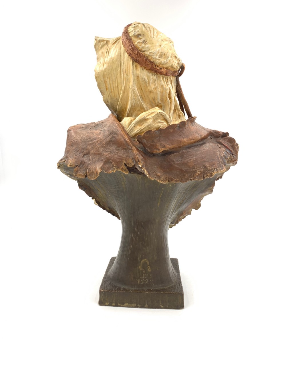 EDUARD STELLMACHER TERRACOTTA BUST OF AN ARAB MAN, LATE 19TH CENTURY  View III