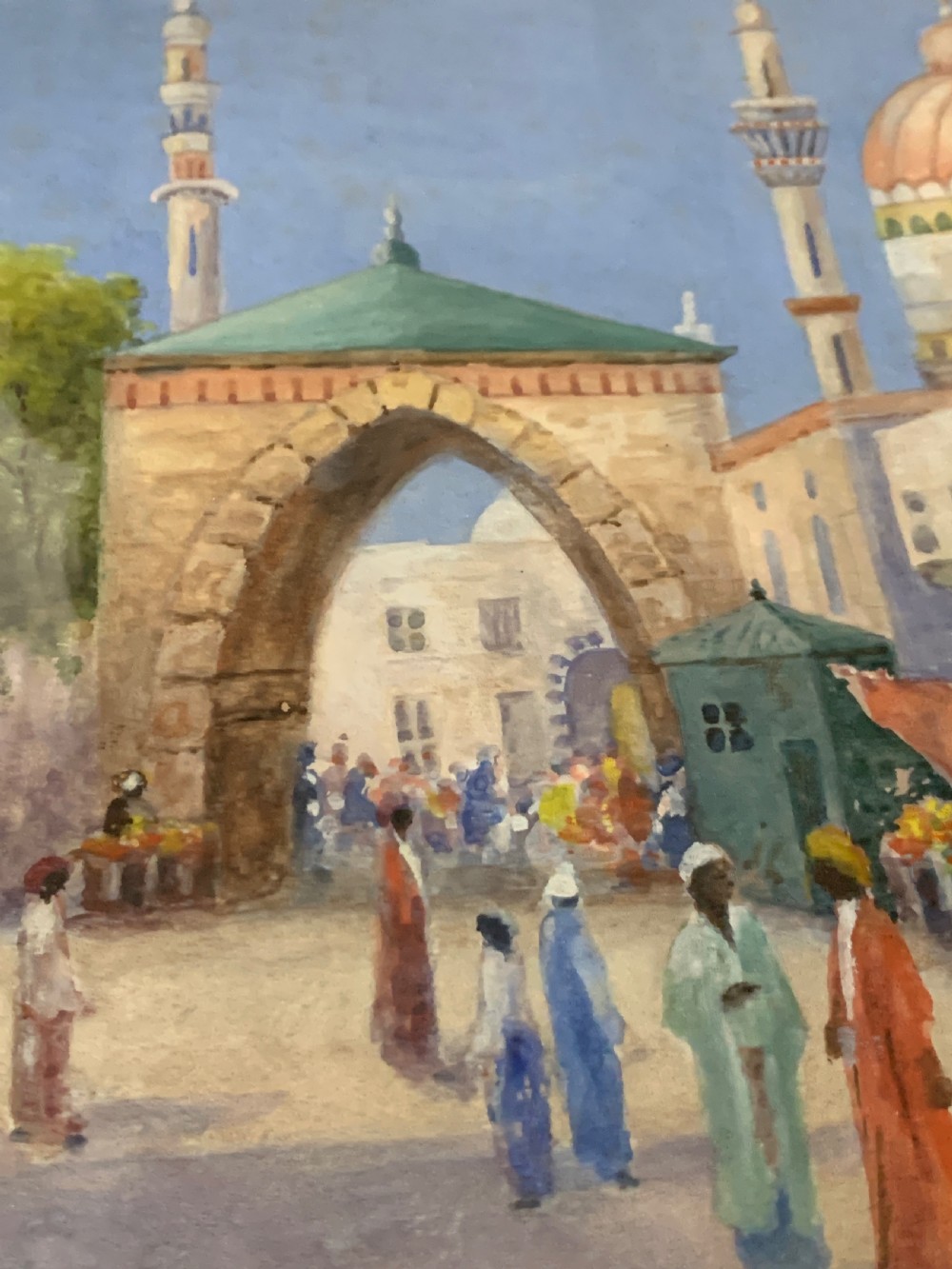PAIR OF ORIENTALIST WATERCOLOUR PAINTINGS SINGED AND DATED  View V