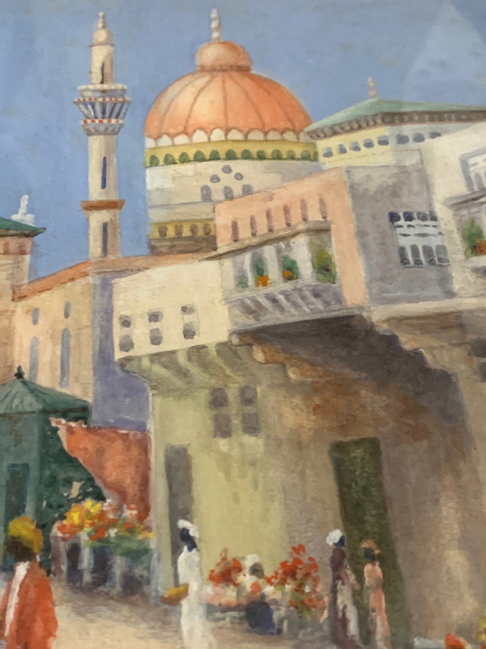 PAIR OF ORIENTALIST WATERCOLOUR PAINTINGS SINGED AND DATED  View VI