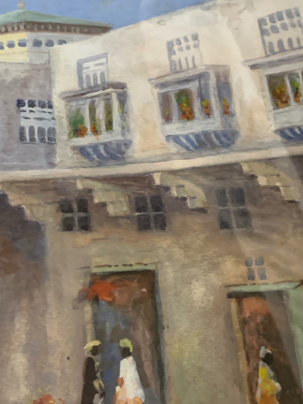 PAIR OF ORIENTALIST WATERCOLOUR PAINTINGS SINGED AND DATED  View VIII
