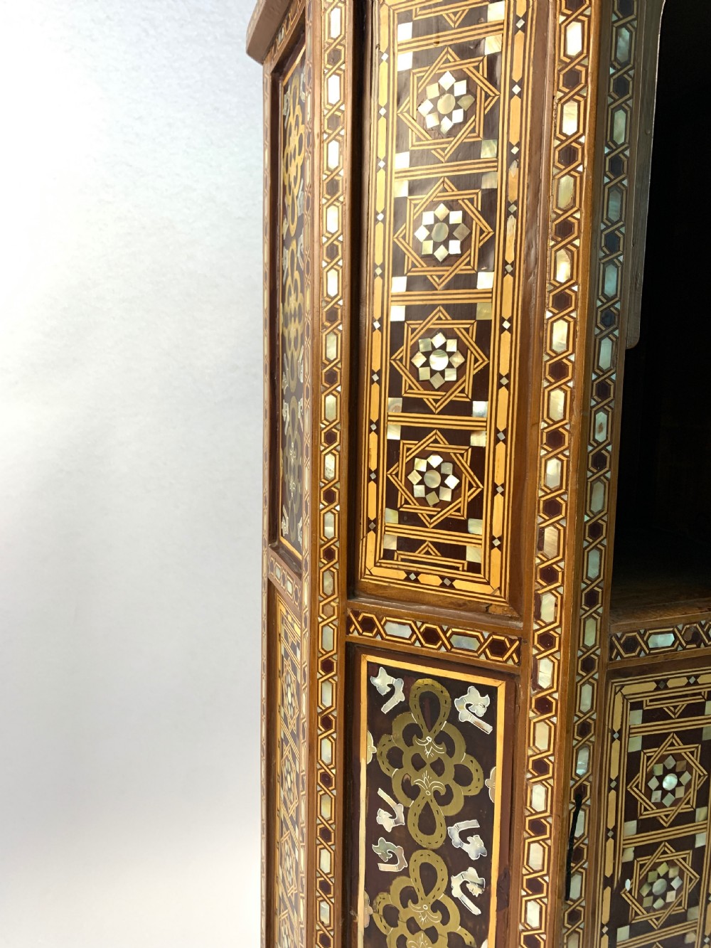 A Pair of Ottoman Mother-of-Pearl and Tortoiseshell Stands,19th Century  View III