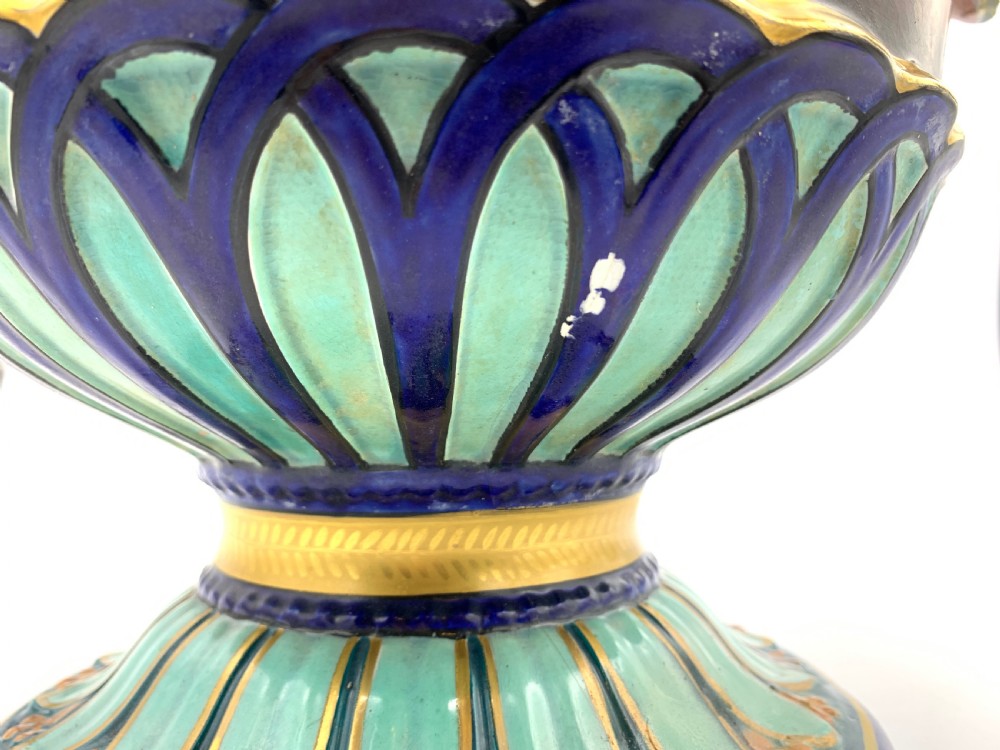 ORIENTAL PORCELAIN VASE DEPICTING ARAB MARKET  View XIV