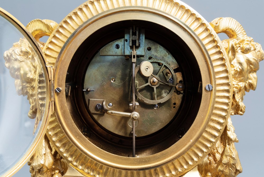 A GILT BRONZE SÈVRES STYLE CLOCK SET, LOUIS XV STYLE, FRANCE, 19TH CENTURY  View XVI