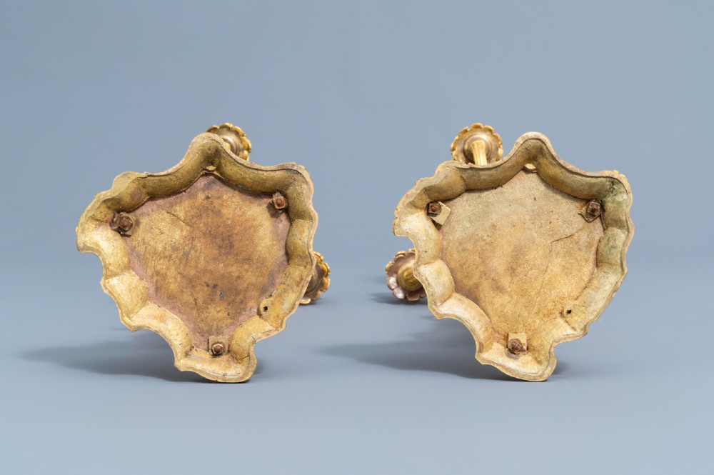 A GILT BRONZE SÈVRES STYLE CLOCK SET, LOUIS XV STYLE, FRANCE, 19TH CENTURY  View XXIII