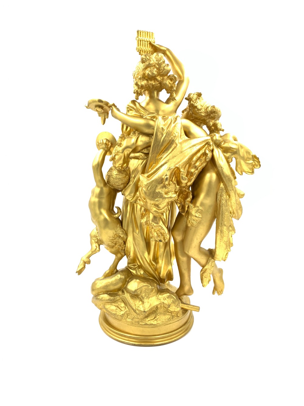 A FINE FRENCH GILT BRONZE BACCHIC FIGURAL GROUP  View IV