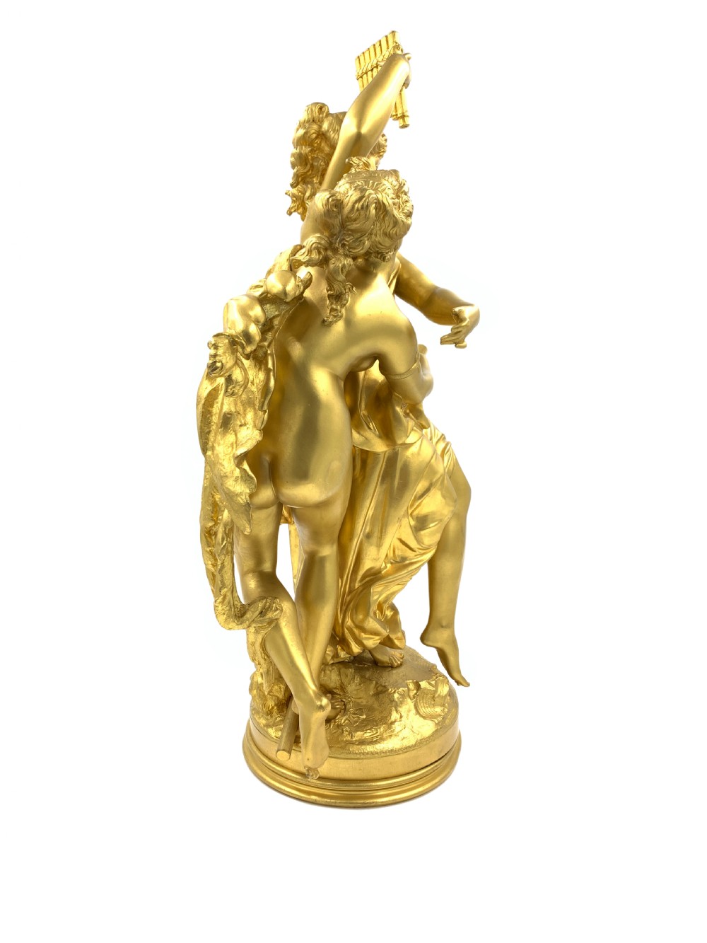 A FINE FRENCH GILT BRONZE BACCHIC FIGURAL GROUP  View V