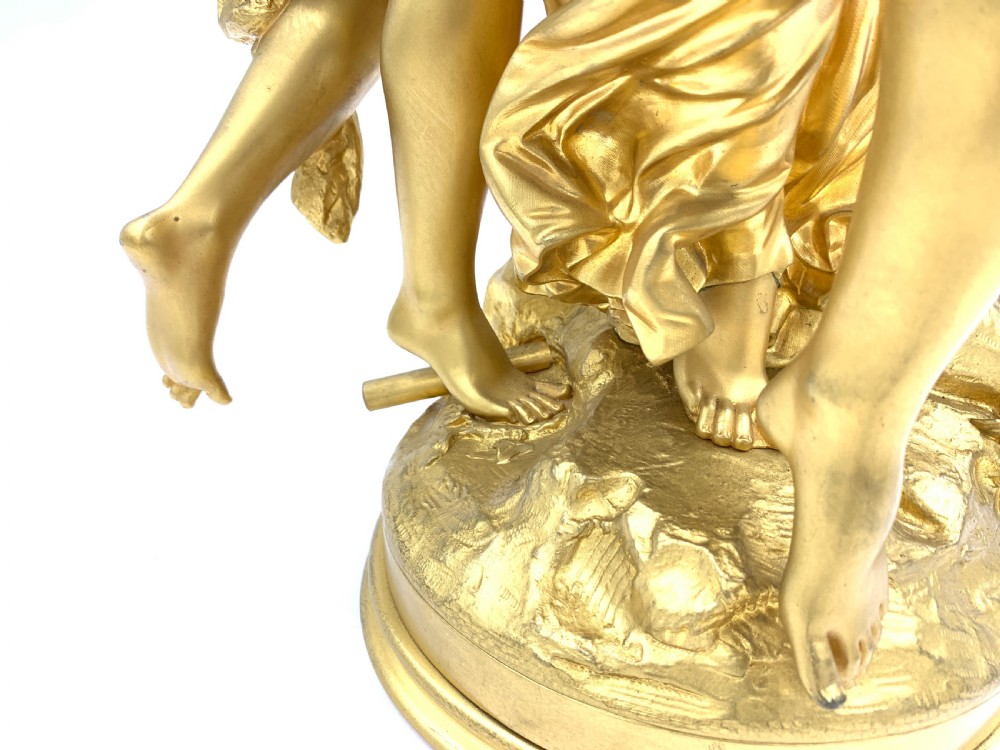A FINE FRENCH GILT BRONZE BACCHIC FIGURAL GROUP  View IX