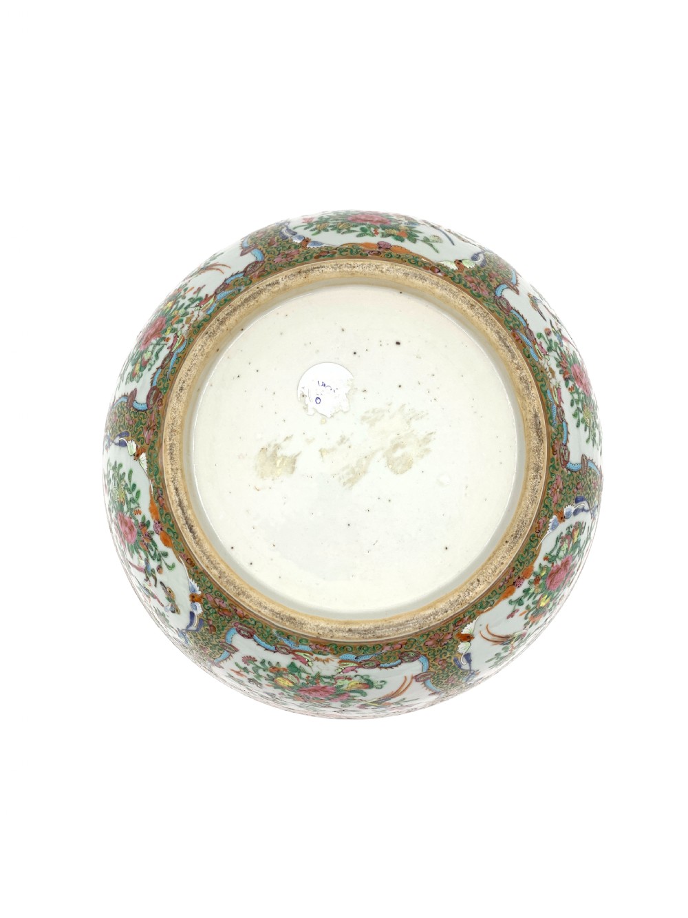 LARGE CHINESE CANTON FAMILLE ROSE BOWL, 19TH CENTURY  View VIII