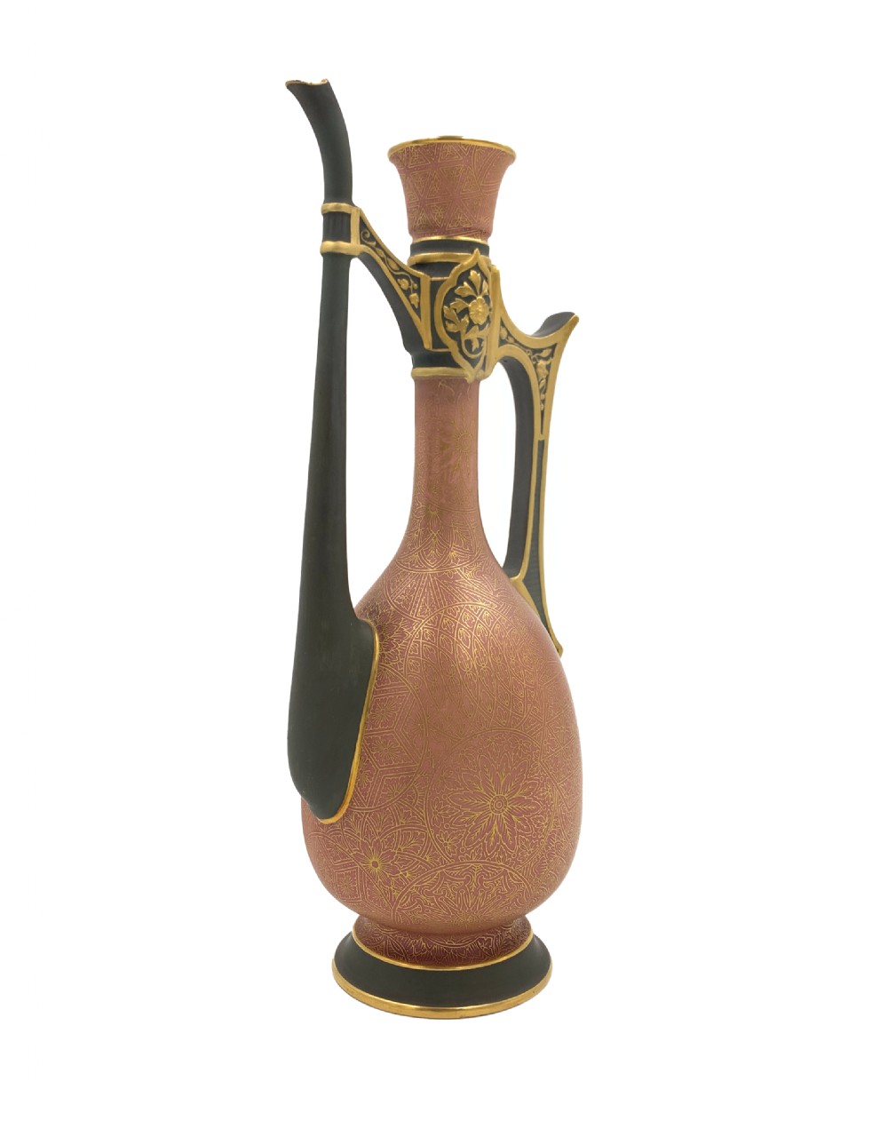 ROYAL WORCESTER CERAMIC EWER, LATE 19TH CENTURY View IV