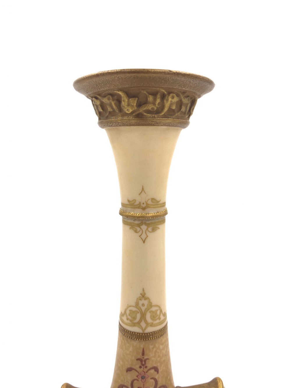 ROYAL WORCESTER CERAMIC VASE, LATE 19TH CENTURY  View V