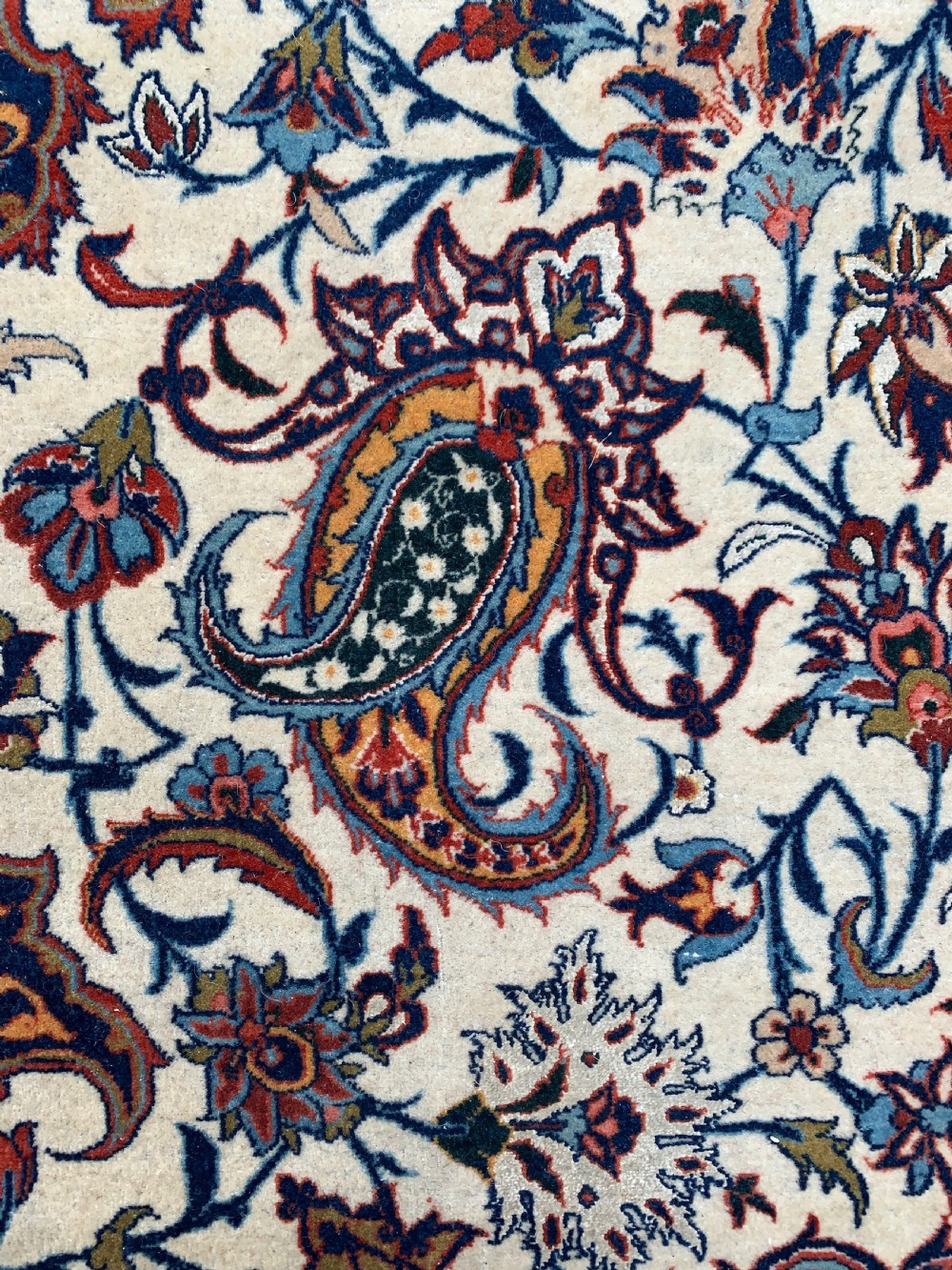 A PART-SILK ISFAHAN RUG, CENTRAL PERSIA, CIRCA 1940  View III