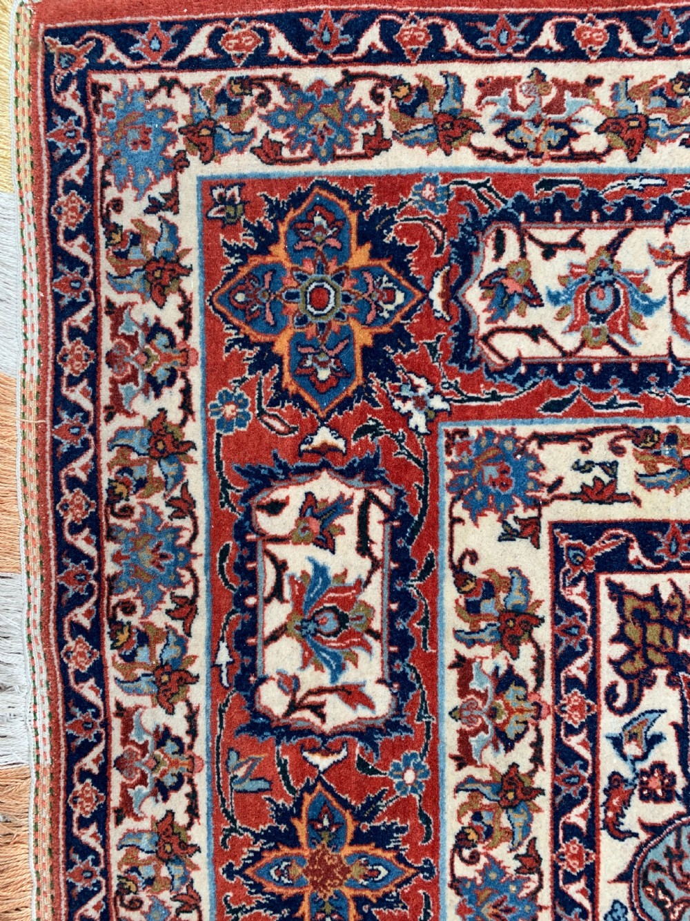 A PART-SILK ISFAHAN RUG, CENTRAL PERSIA, CIRCA 1940  View V