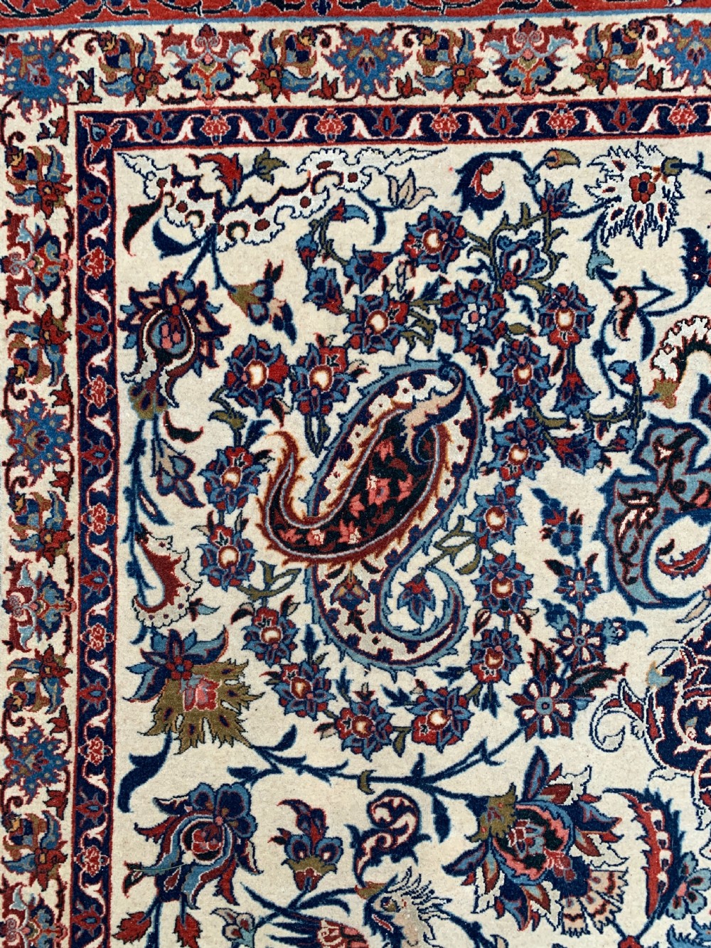 A PART-SILK ISFAHAN RUG, CENTRAL PERSIA, CIRCA 1940  View VII