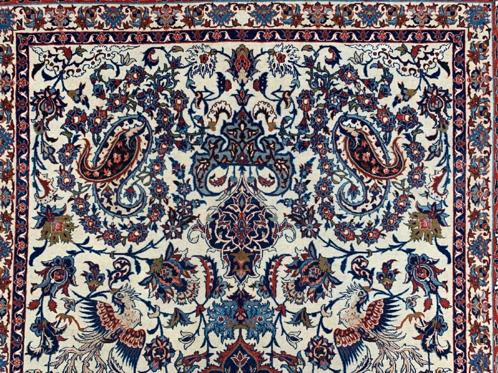A PART-SILK ISFAHAN RUG, CENTRAL PERSIA, CIRCA 1940  View VIII