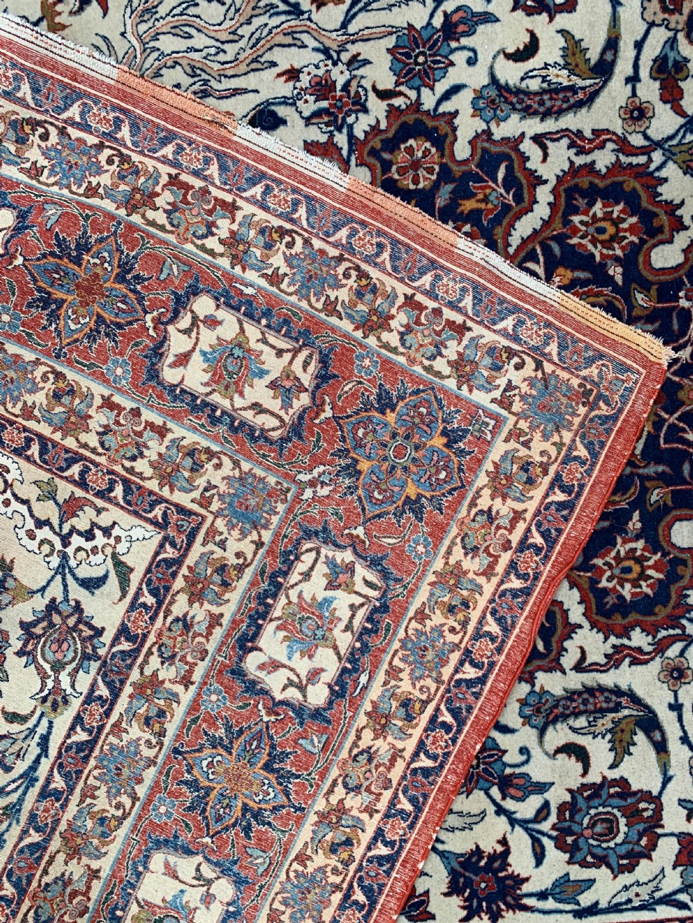 A PART-SILK ISFAHAN RUG, CENTRAL PERSIA, CIRCA 1940  View XI