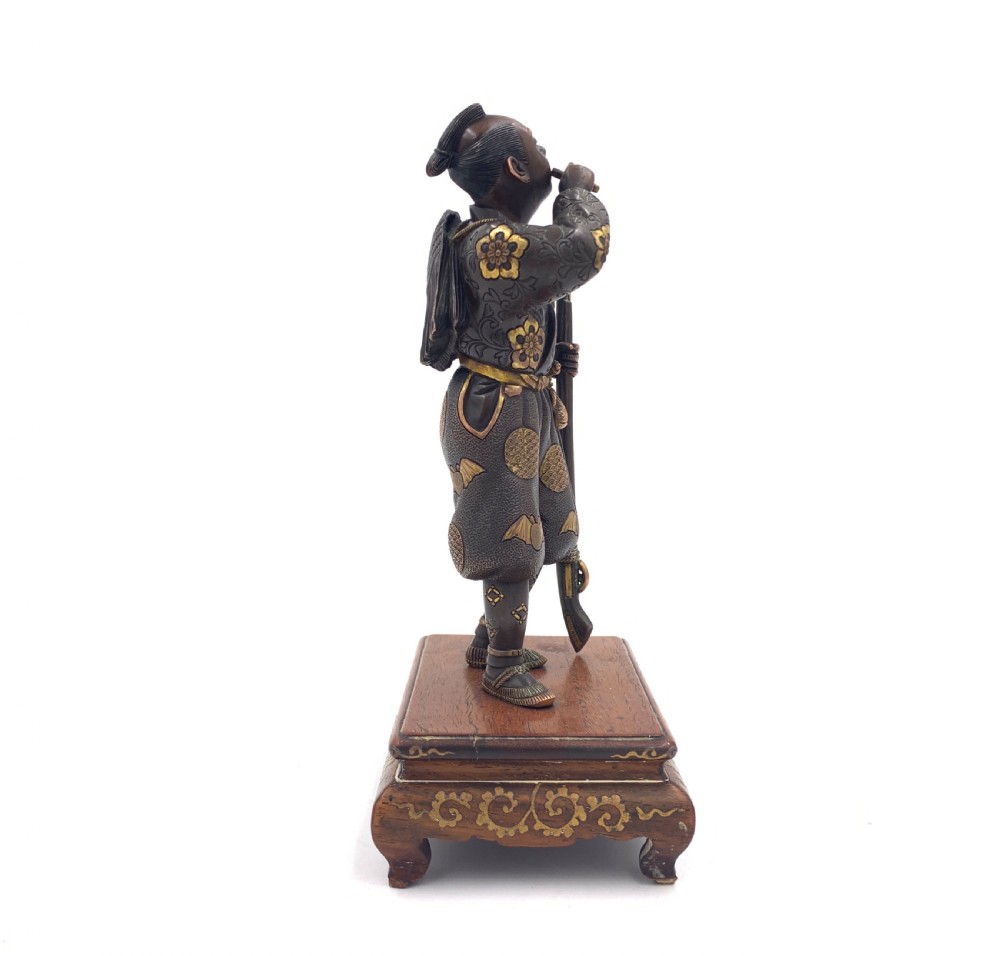 JAPANESE GILT BRONZE FIGURE, MEIJI PERIOD, BY MIYAO EISUKE  View VI