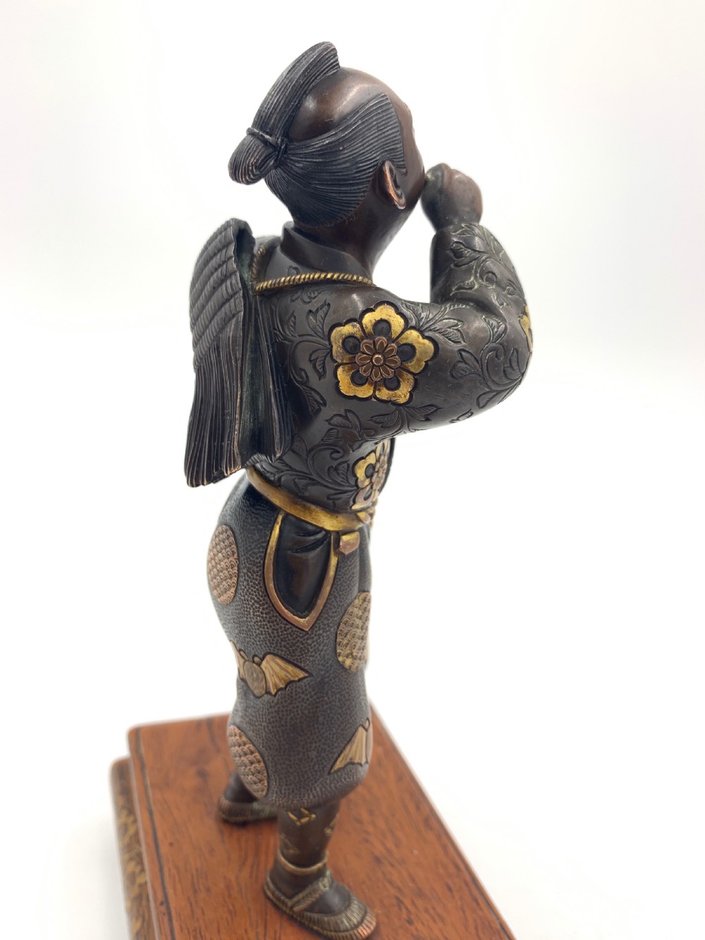 JAPANESE GILT BRONZE FIGURE, MEIJI PERIOD, BY MIYAO EISUKE  View IX