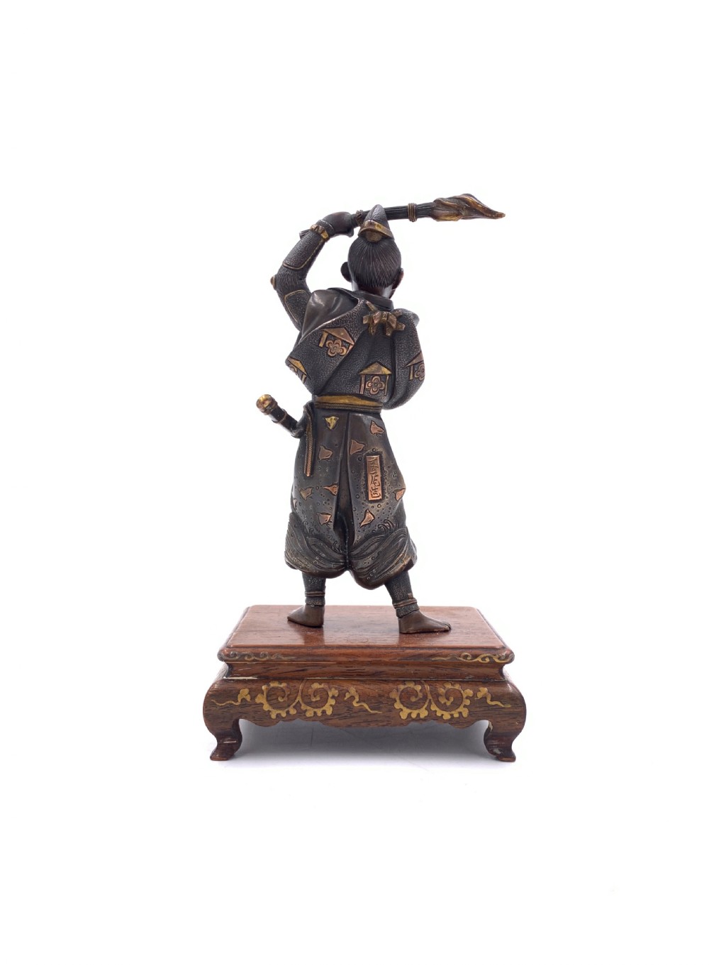 JAPANESE GILT BRONZE FIGURE, MEIJI PERIOD, BY MIYAO ZO View III
