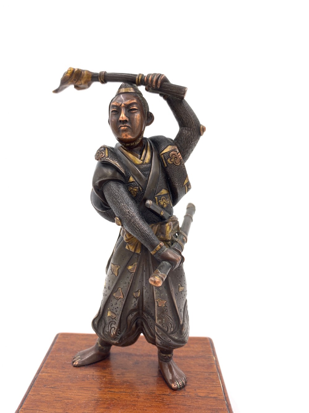 JAPANESE GILT BRONZE FIGURE, MEIJI PERIOD, BY MIYAO ZO View VII