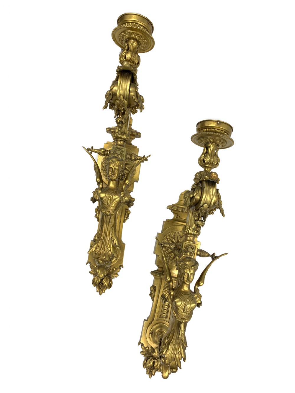 PAIR OF 19TH CENTURY GILT WALL SCONCES View III
