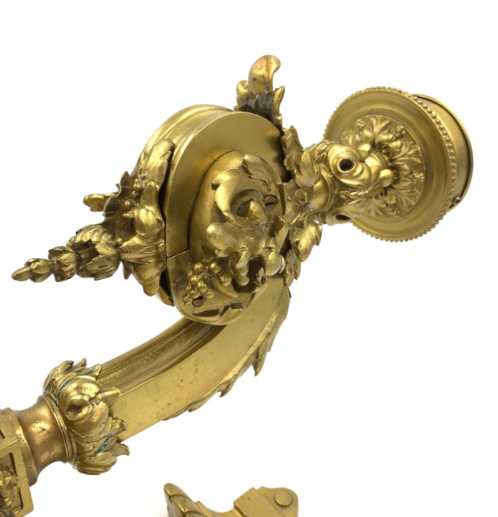 PAIR OF 19TH CENTURY GILT WALL SCONCES View XIV