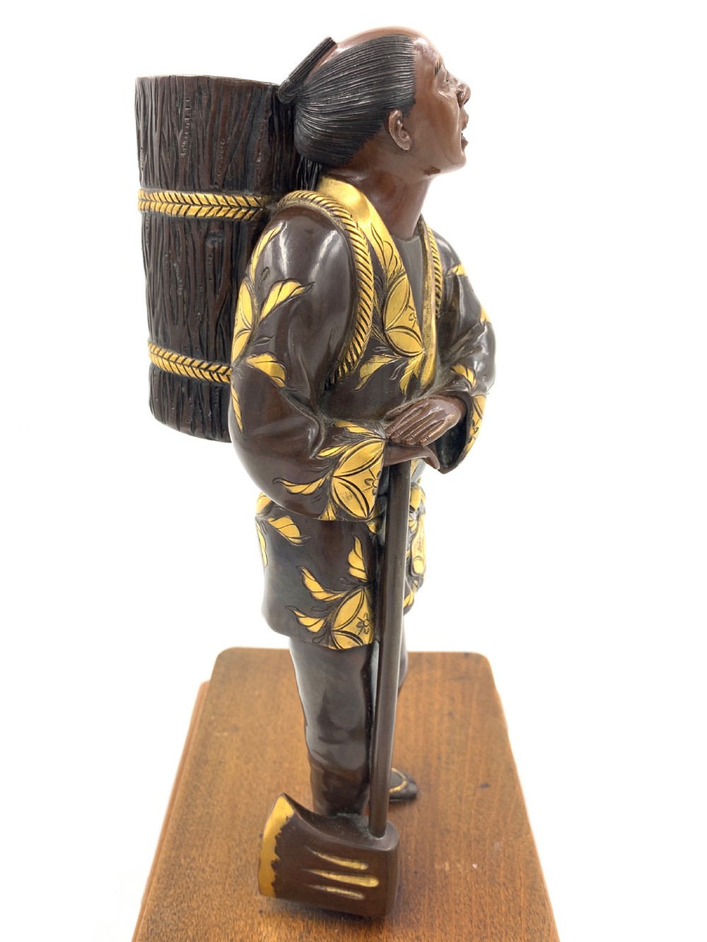 JAPANESE GILT BRONZE FIGURE, MEIJI PERIOD  View VII