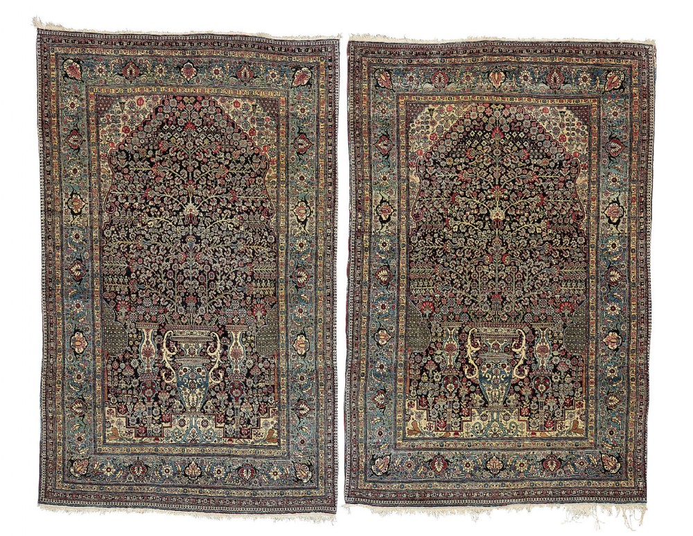 A PAIR OF TEHRAN RUGS, NORTH CENTRAL PERSIA